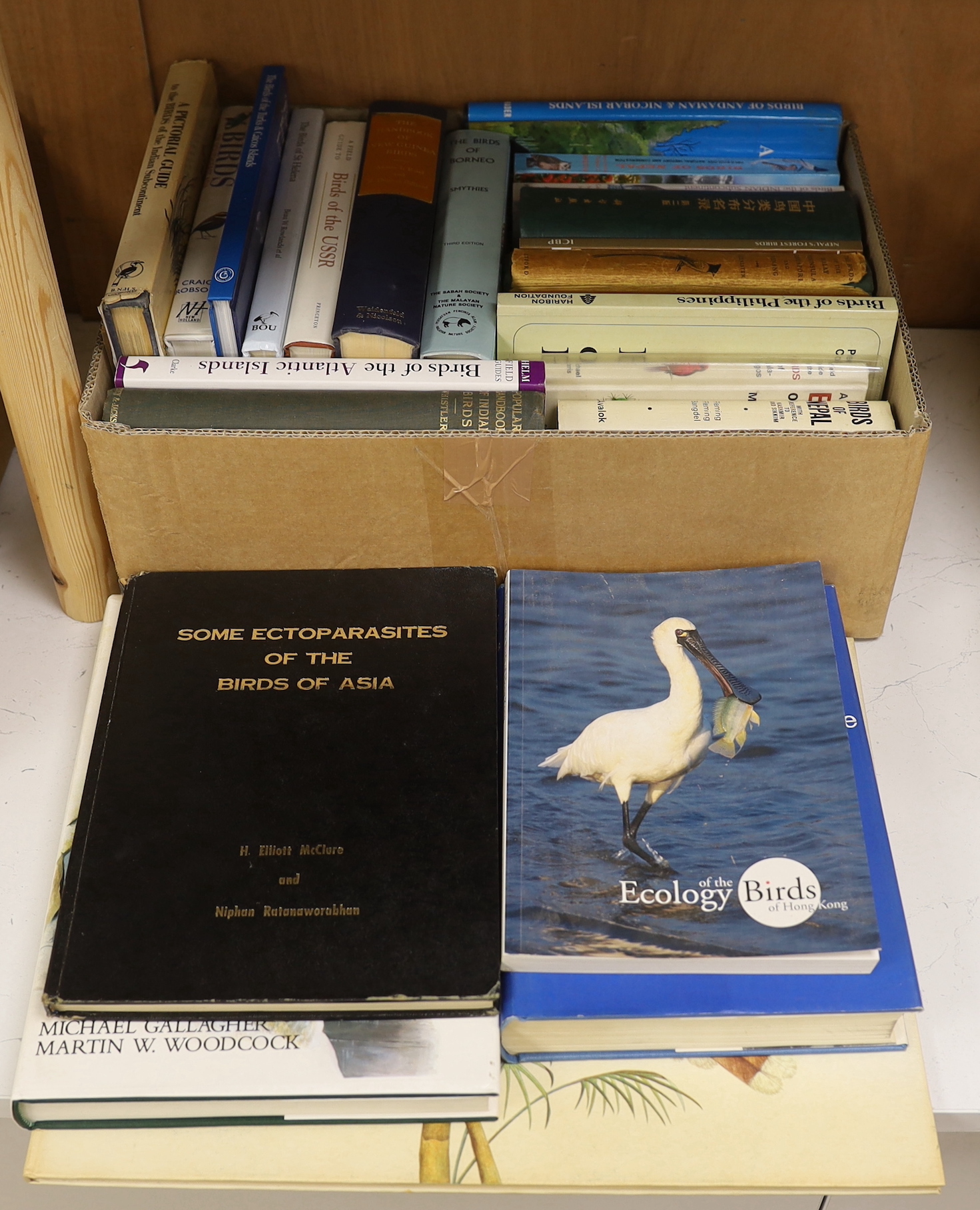 Cooper, William T. & Forshaw, Joseph M. - The Birds of Paradise and Bower Birds. num. full-page coloured illus & other text illus.; publisher's cloth and d/wrapper, in labelled slipcase, folio, 1977; Smythies, Bertram E.